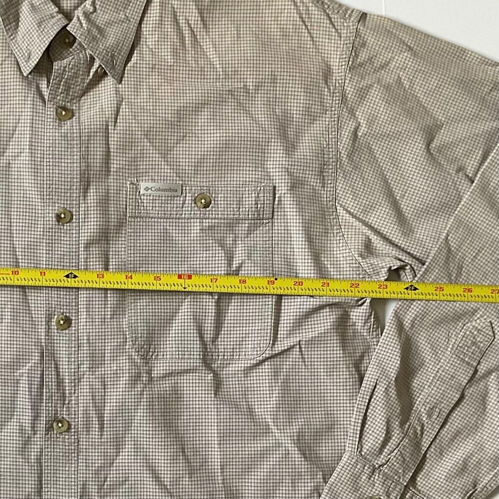 Columbia Shirt Mens Large‎ Gray Outdoor Authentic Long Sleeve Pockets - Picture 8 of 8